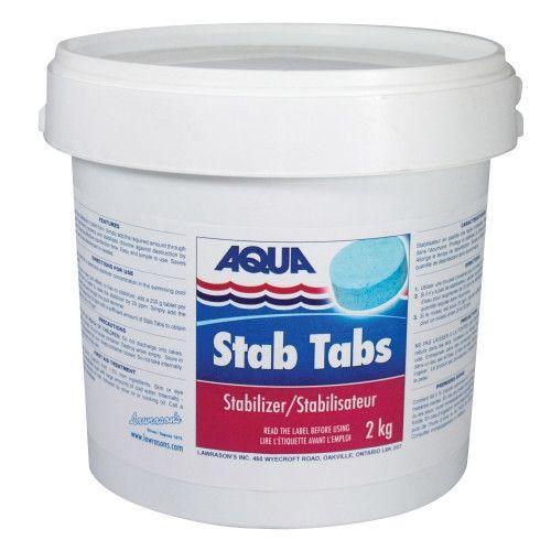 Aqua Pool Aqua Stab Tabs - Chlorine Stabilizer (Cyanuric acid) 2kg - Pool Store Canada