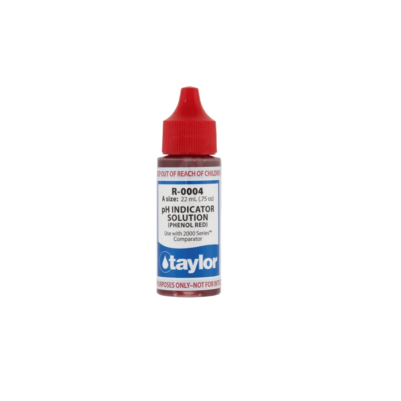 pH Indicator Solution (for 2000 Series), Phenol Red, - Taylor 2000 Series test kits