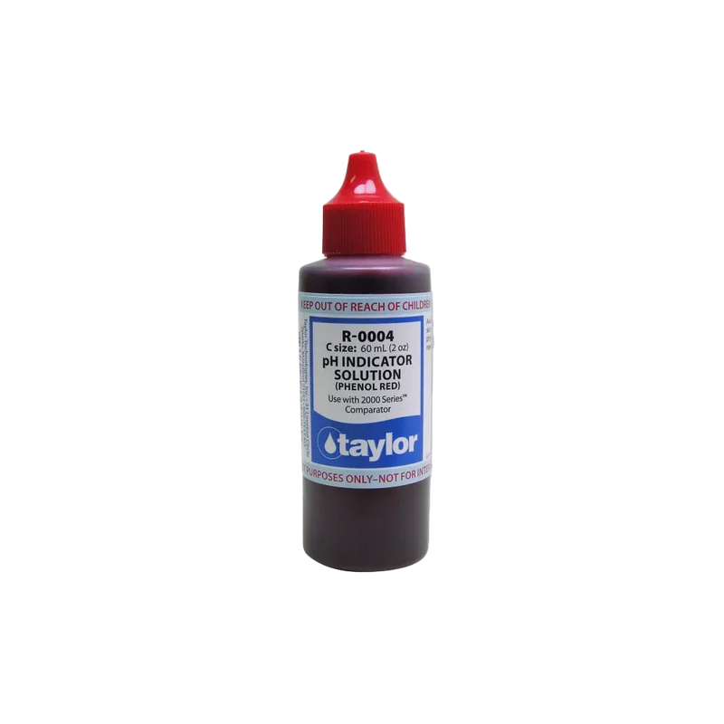 pH Indicator Solution (for 2000 Series), Phenol Red, - Taylor 2000 Series test kits