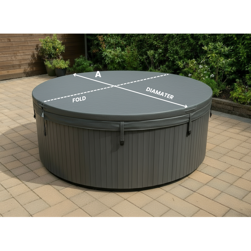 Hot tub Cover Round - Taper 4" - 2" 1.5lb Foam