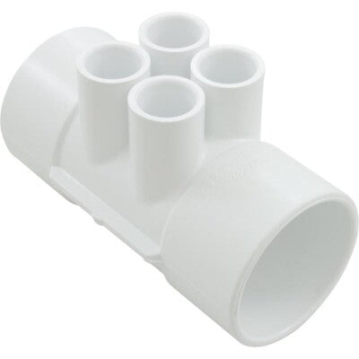 Waterway 2" S x 2 S x (4) 1/2 Ports Manifold - 672-4430
