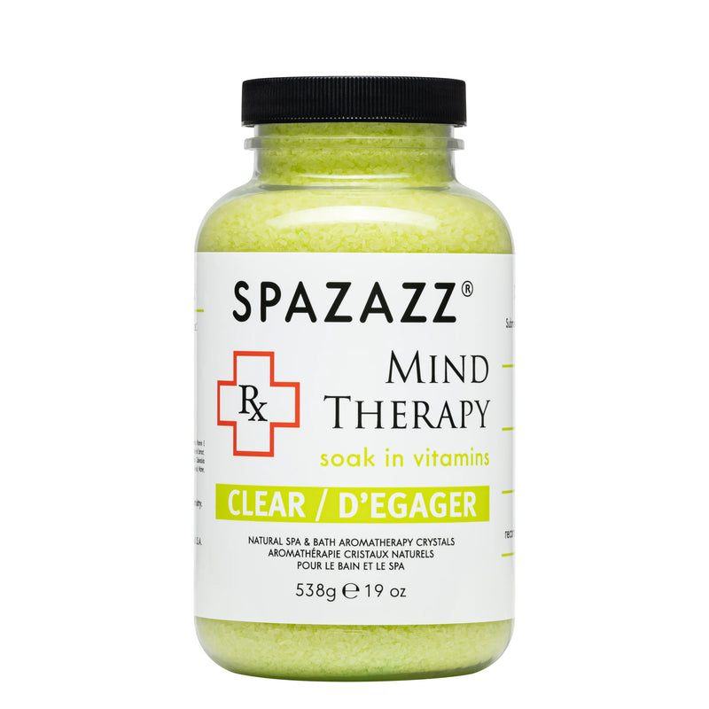 SpaZazz RX Therapy – Thérapie mentale – Transparent (19 oz) 562 g 