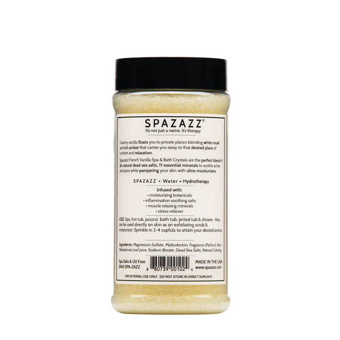 Cristaux d'aromathérapie à la vanille française chaude Spazazz Original 17 oz 482 g