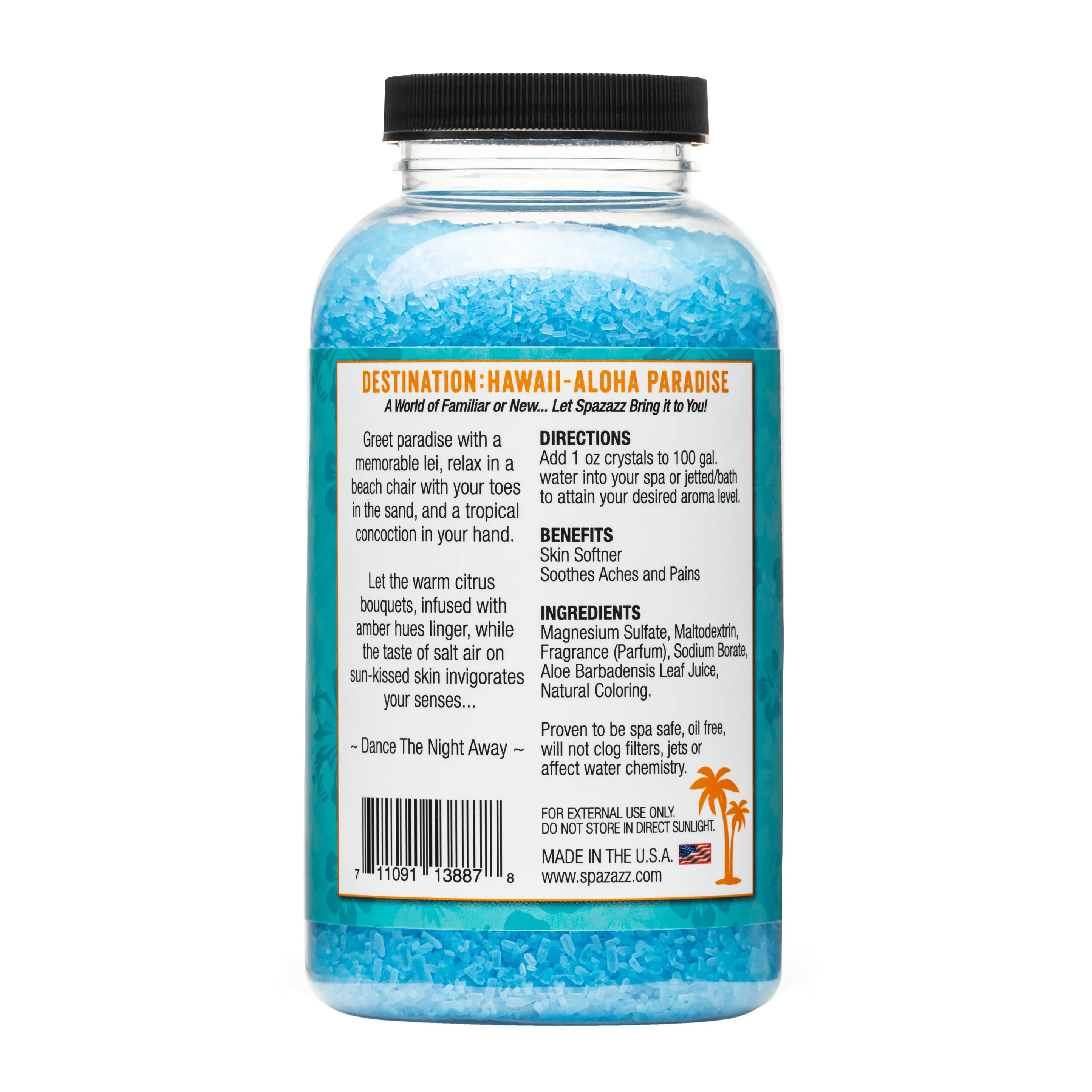 SpaZazz Hot Tub Aromatherapy Scents Hawaii - Aloha Paradise (22 oz