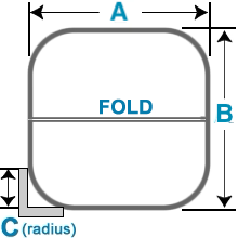 Hot tub Cover Radius Corner - Taper 5" - 4" 2lb Foam