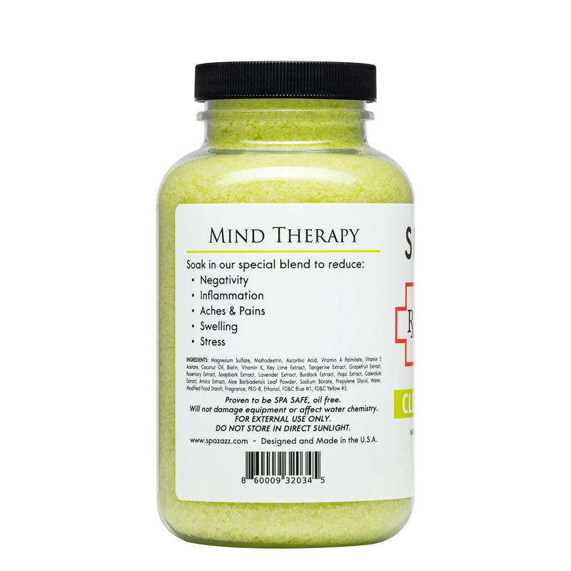 SpaZazz RX Therapy – Thérapie mentale – Transparent (19 oz) 562 g 