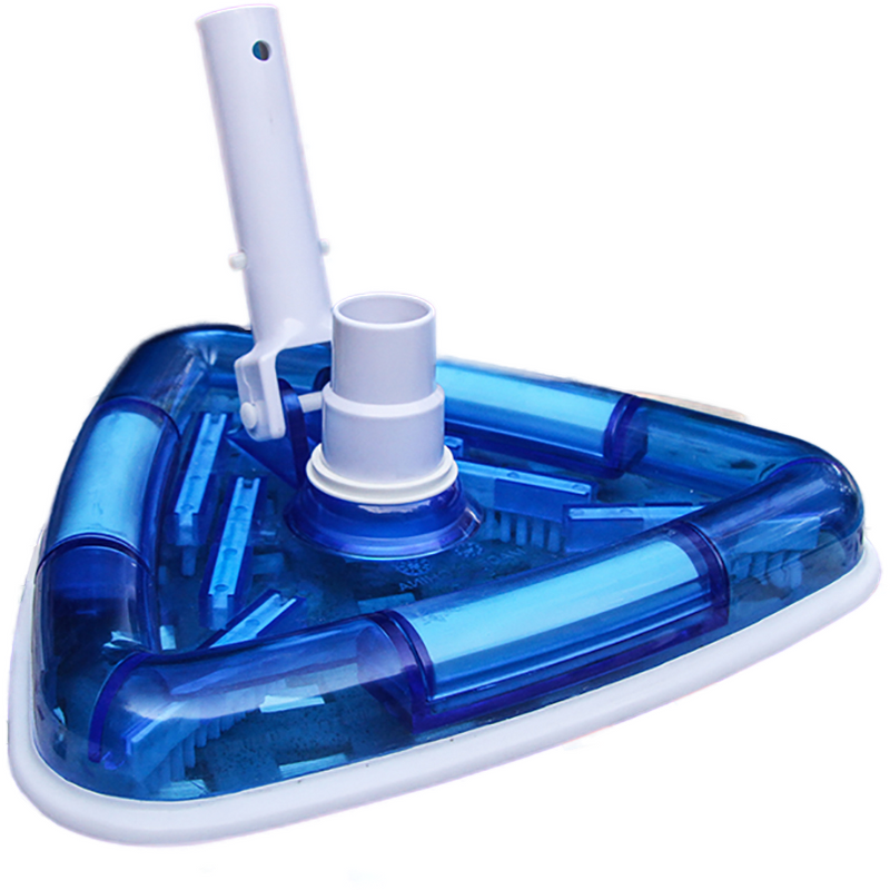Aspirateur à brosse triangulaire transparent de luxe avec adaptateur pivotant