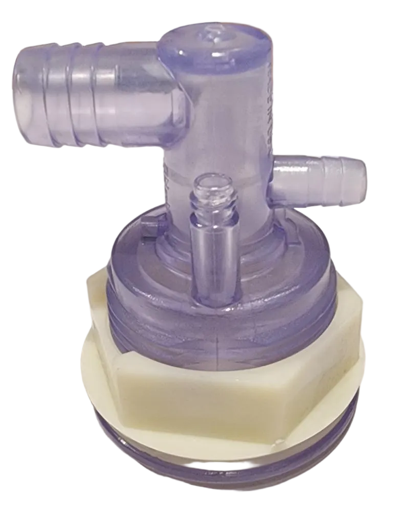 Waterway Clear Poly Storm Jet Body- For LED jets 3/4" RB X 3.8" RB - Threaded- 228-0308