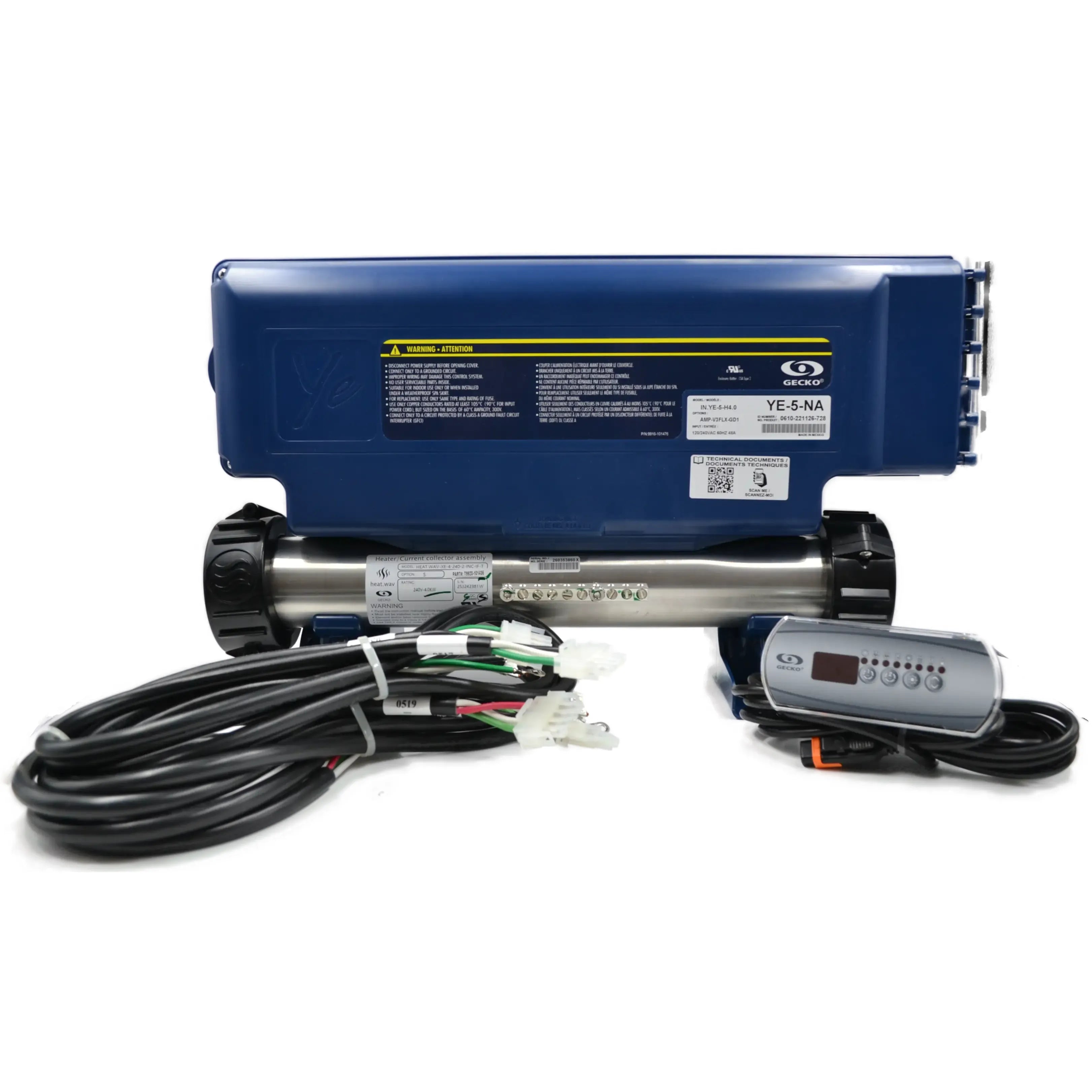 YE-5。 Gecko IN.YE.5 V3 K200 Pack Hot Tub Control Bundle | Pool Store Canada