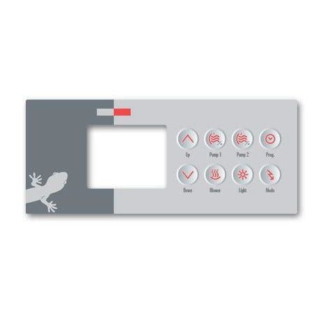  Gecko Gecko Topside control panel Pool Store Canada Gecko TSC-4-GE1 OVERLAY - Pool Store Canada