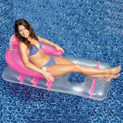  Swimways Float Pool Store Canada Deluxe Lounge Chair with Drinks Holder - Pink - Pool Store Canada
