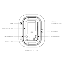  Gecko Gecko Aeware audio Pool Store Canada Gecko Aeware IN.P4 SmartPhone docking station for IN.STREAM2 w/ USB charging & 1/8" audio - Pool Store Canada