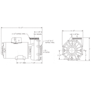 Aqua-Flo XP3 Flo-Master 56 Fr, 3.0hp 230V pump, 2.5" inlet / outlet - Pool Store Canada
