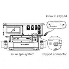 Gecko IN.K450 Control Panel/ Topside c/w 25' Cable Gecko Topside control panel Gecko 