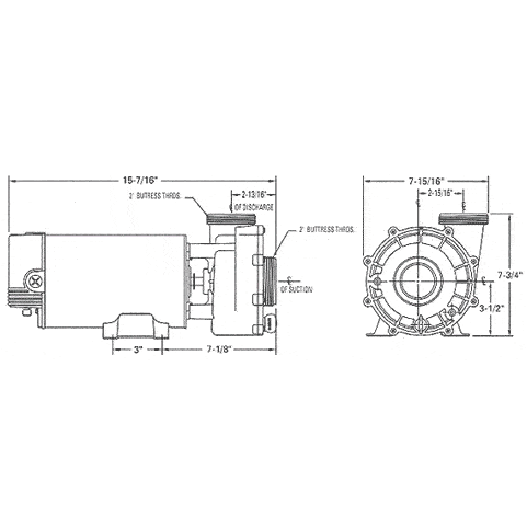 Aqua-Flo, Flo-Master XP2 1.5hp 115V Hot Tub Pump | Pool Store Canada