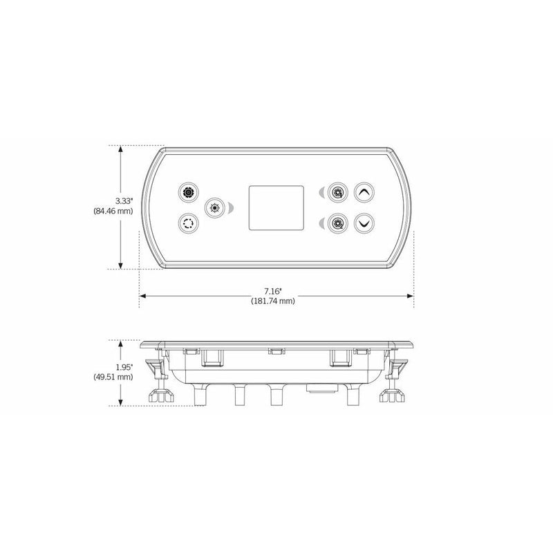 IN.K500 TOPSIDE CONTROL -0607-008033 Gecko Topside Control Panel Gecko 