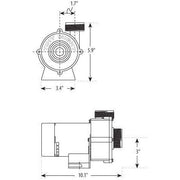  WaterWay Circulation pumps Pool Store Canada Waterway Tiny Might Hot Tub Circ Pump 115v - Pool Store Canada