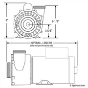 Aqua-Flo XP2e Flo-Master 56 Fr, 3.0hp 230V Pump – 2." Inlet - 2"Outlet Hot tub pump Aqua-Flow 